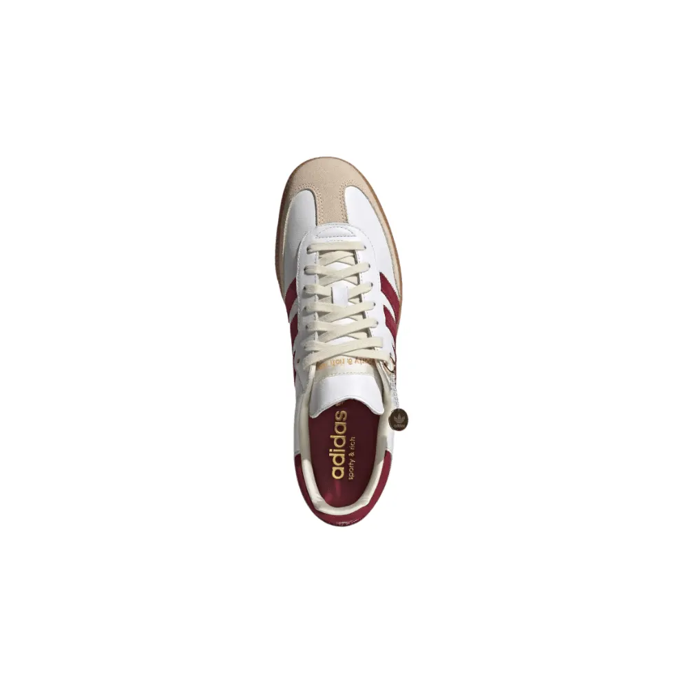 Adidas Samba OG Sporty & Rich White Collegiate Burgundy (IF5660)