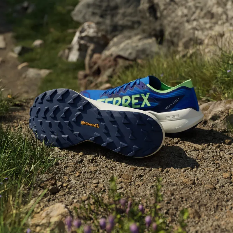 Adidas Terrex Agravic Speed 2 Trail Running Shoes Blue / Dash Grey / Lime Burst (JR9101)