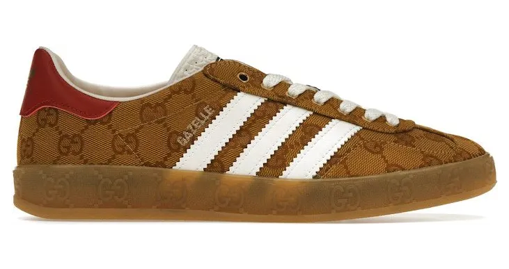 adidas Gazelle Gucci Original GG Beige Brown (707868 UWV20 7162)