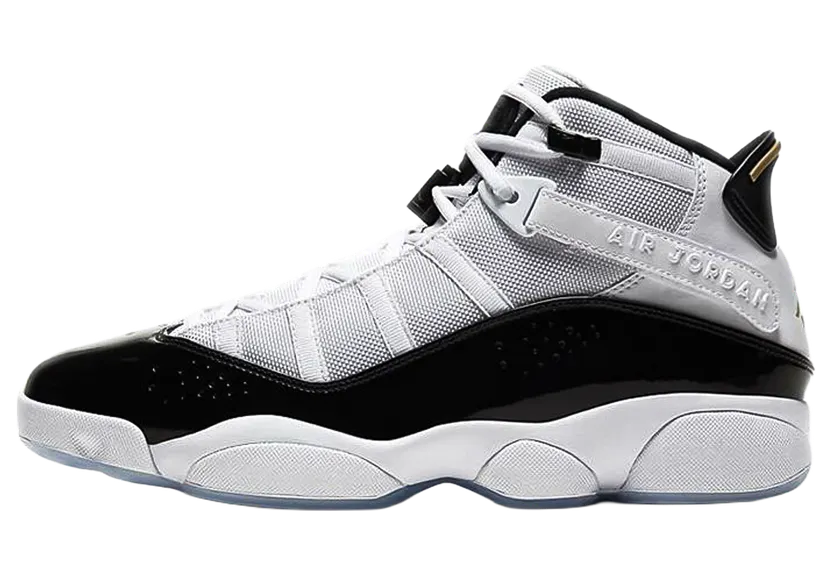 Jordan 6 Rings ‘Defining Moments’ White/Black/Ice/Metallic Gold (CW6993-100)
