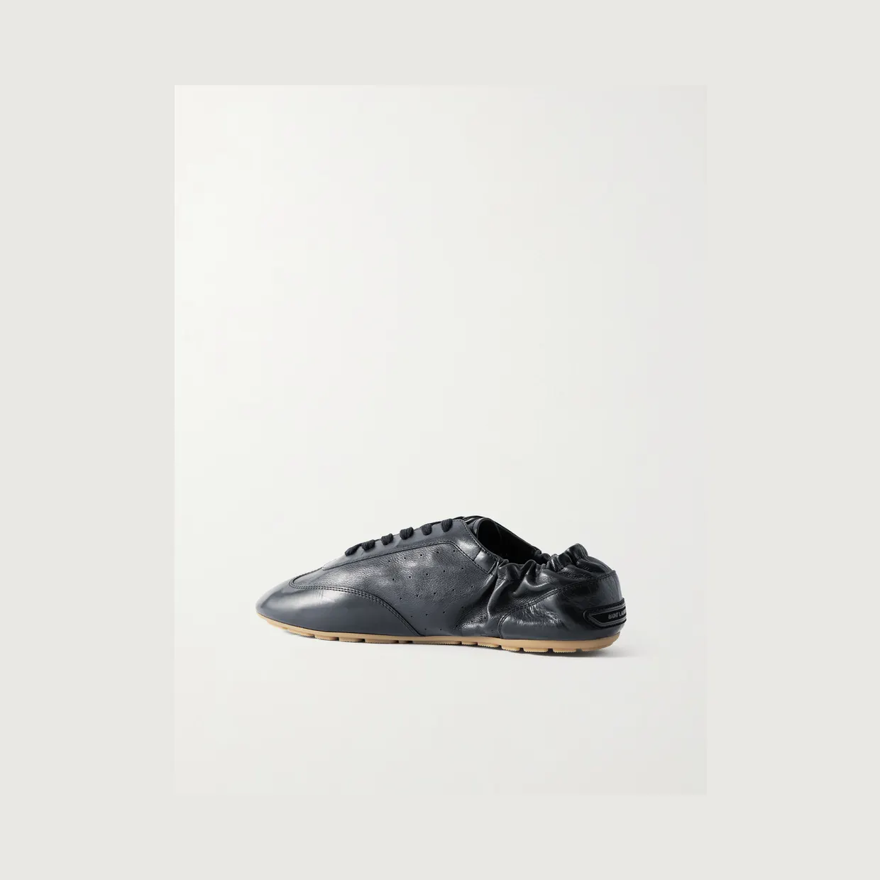 Saint Laurent Lewis Full-Grain Leather Sneakers Black (86256825V00) (4)