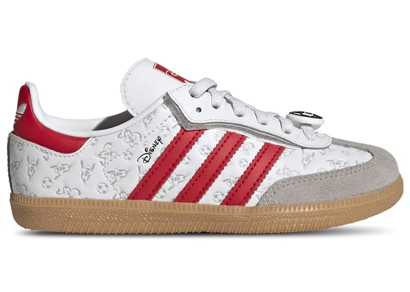 adidas Samba OG Comfort Closure Disney Goofy Soccer White Better Scarlet (IH1753)