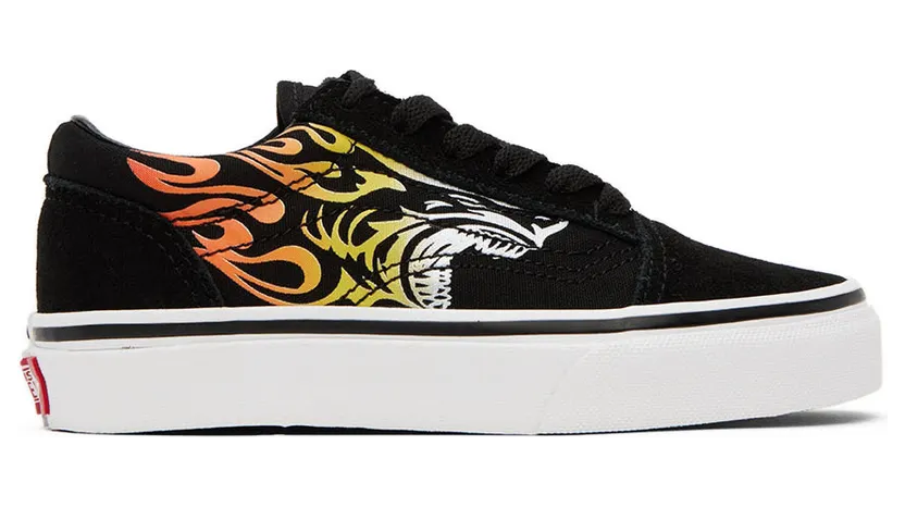 Vans Kids Black Old Skool Sneakers (VN0A7Q5FYHU)