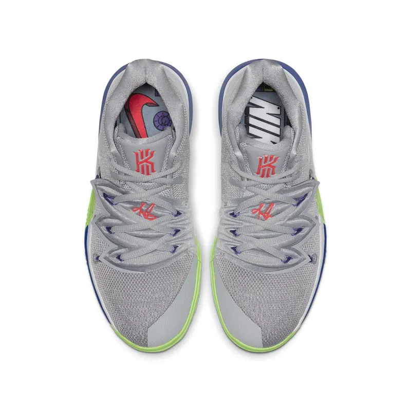 Nike Kyrie 5 Wolf Grey Lime Blast (GS) Wolf Grey/White-Lime Blast (AQ2456-099)