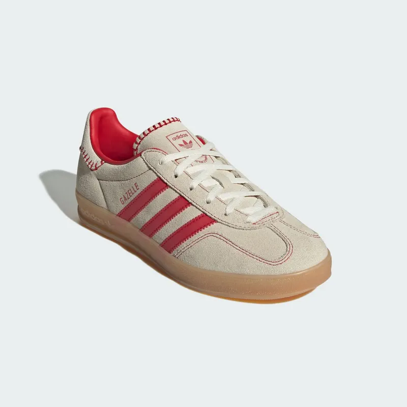 adidas Gazelle Indoor Beige Better Scarlet (JS1402)