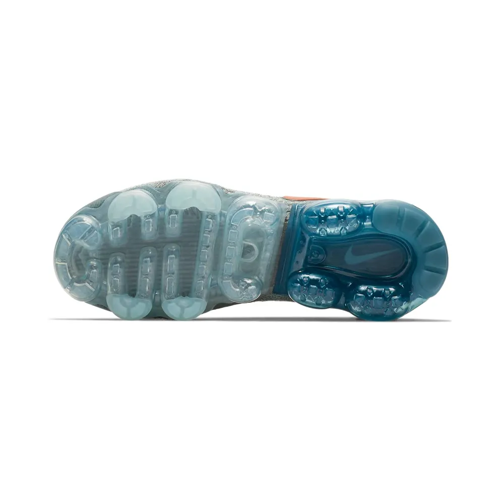 Nike Air VaporMax Moc 2 Light Silver Campfire Orange Celestial Teal (W) Light Silver/Campfire Orange-Dark Stucco-Celestial Teal-Igloo-Green Glow (AJ6599-005)