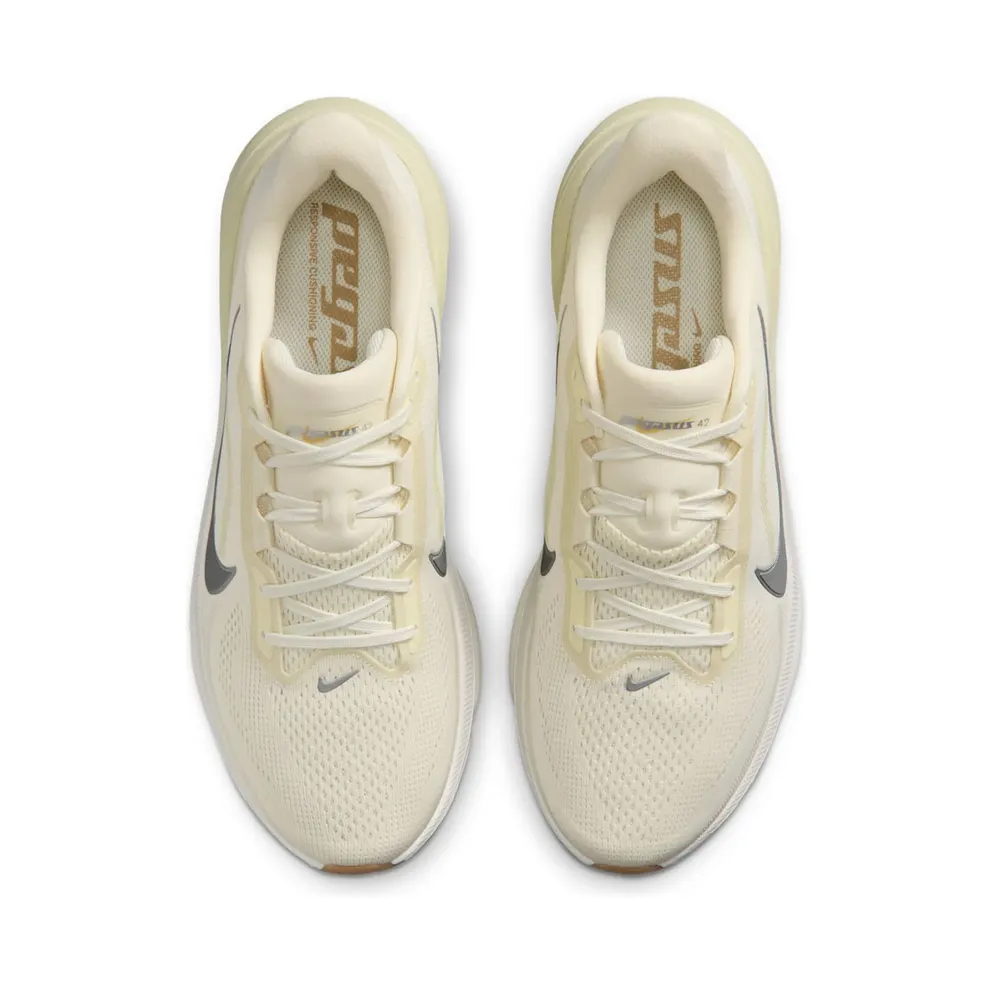 Nike Pegasus Coconut Milk/Light Khaki/Gum Light Brown/Metallic Silver (IM8332-100)