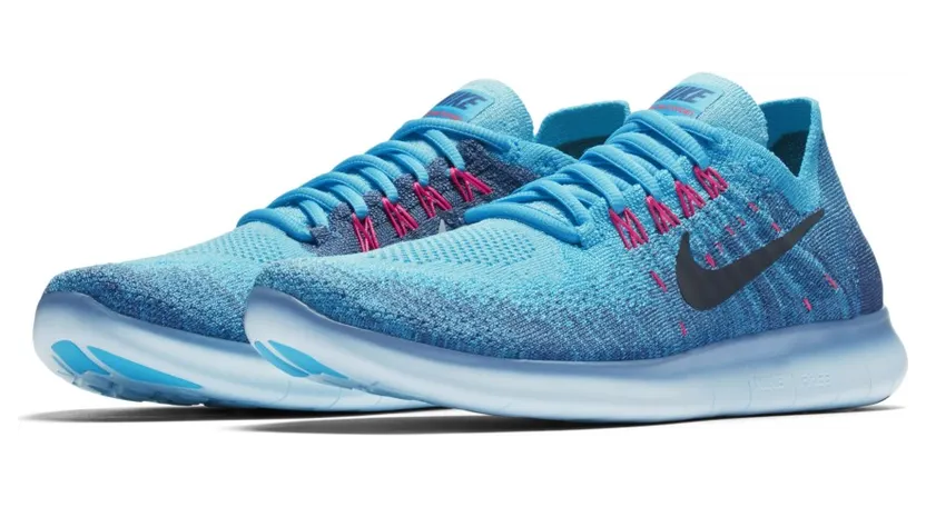 Nike Free RN Flyknit 2017 Work Blue/Dark Obsidian (W) (880844-400)