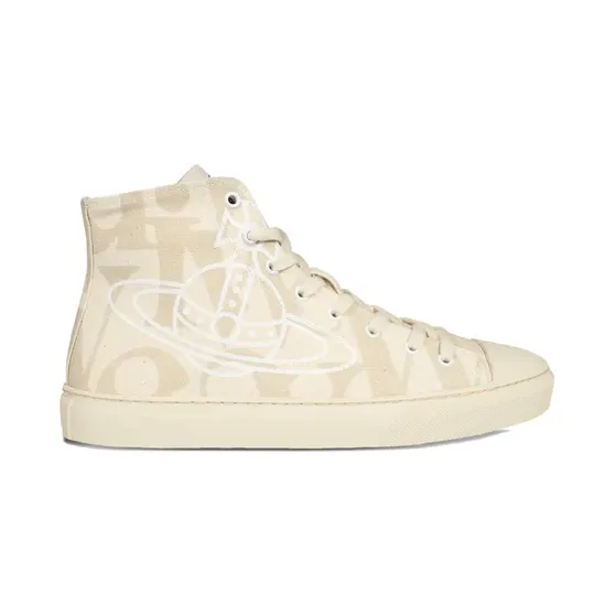 Vivienne Westwood High-top sneakers met Orb-print – Beige (75010001MW00JW)