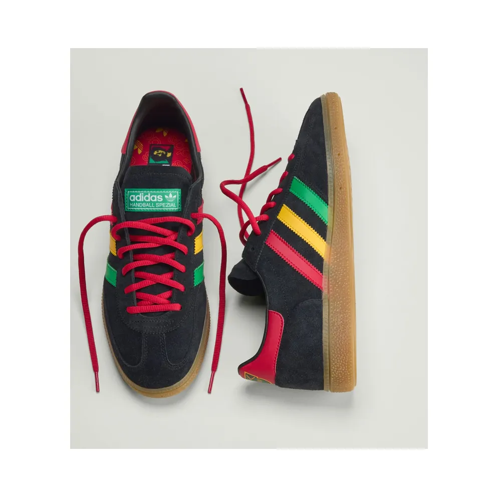 Adidas Jamaica Handball Spezial Core Black / Pure Ruby / Bold Gold (HQ9437)