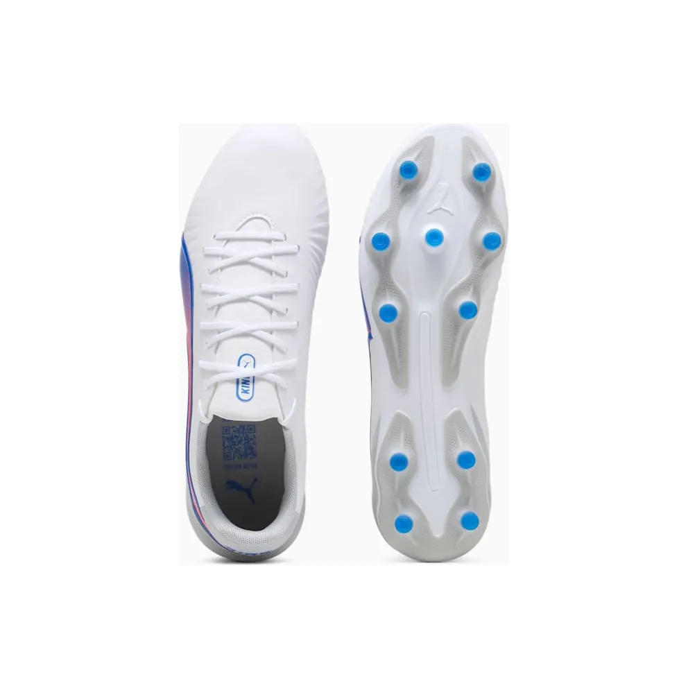 Puma King Match FG/AG White Bluemazing Flat Light Grey Sunset Glow (107863-02)