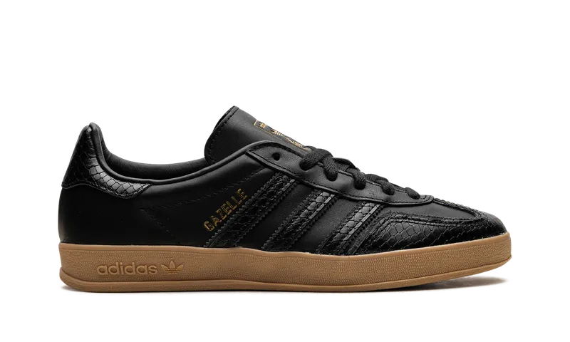 Adidas Gazelle Indoor “Core Black Snakeskin” (IF1978)