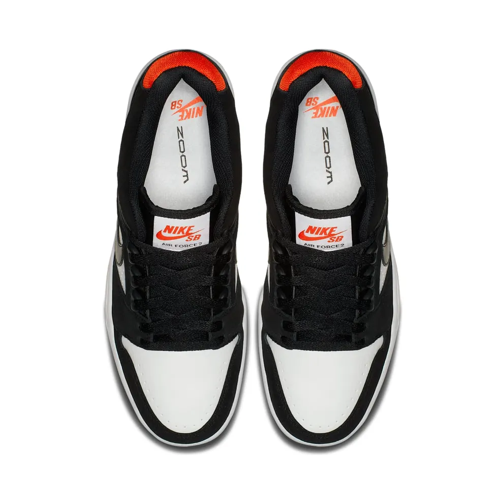 Nike SB Air Force 2 Low Black White Habanero Red Black/White-Habanero Red (AO0300-006)