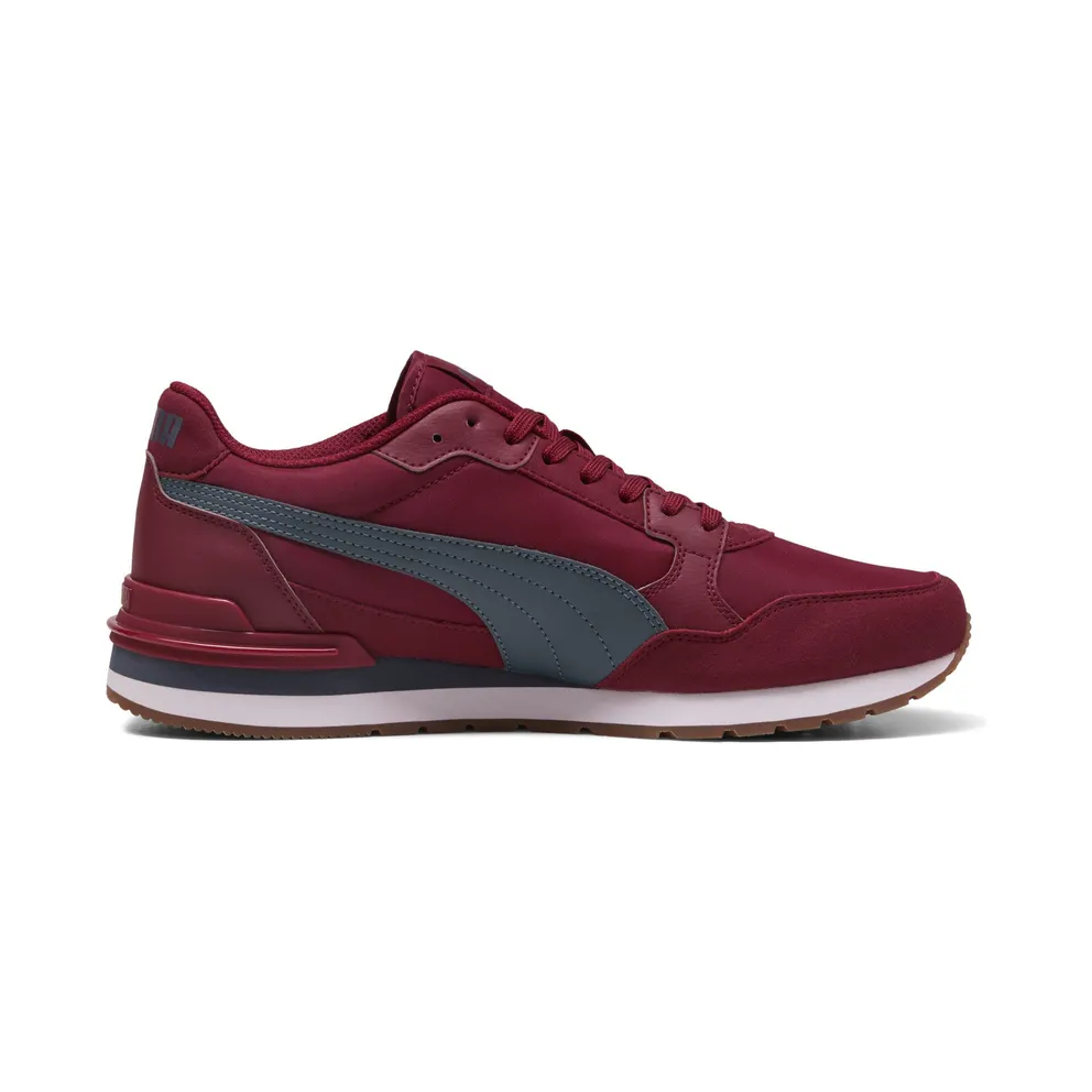Puma ST Runner v4 Nylon “Garnet Glow / Evening Blue / Puma White / Gum” (399069_30)