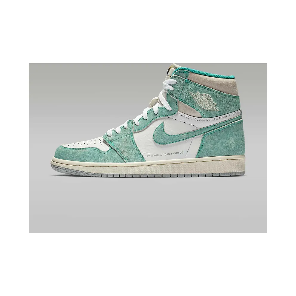 Air Jordan Nike AJ I 1 Retro High OG ‘Flight Nostalgia’ Turbo Green (2019) (555088-311)