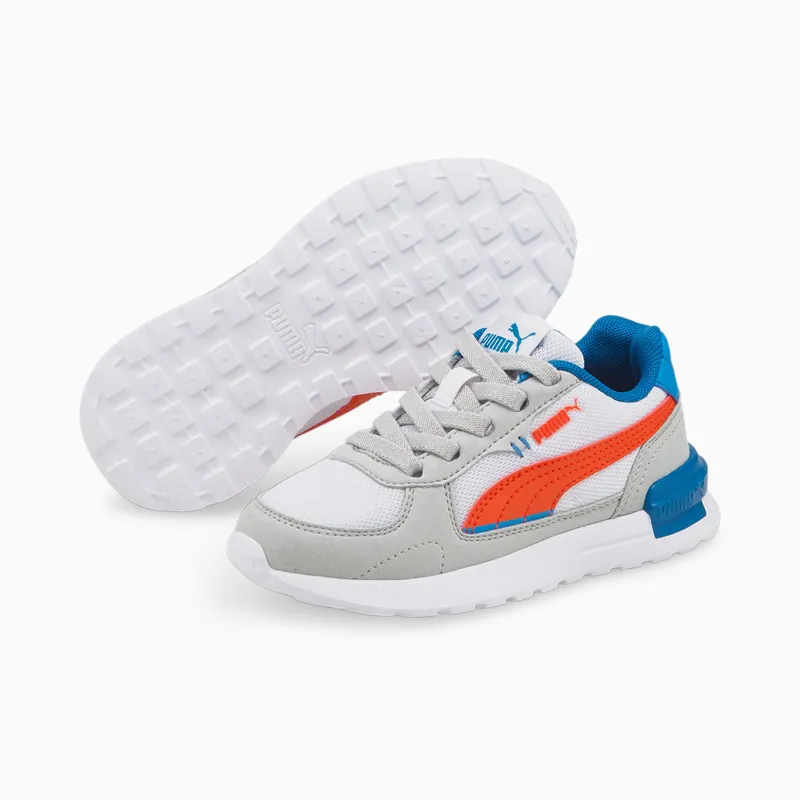 PUMA Graviton AC Kids’ Gray Violet/White/Cherry Tomato (381988-07)