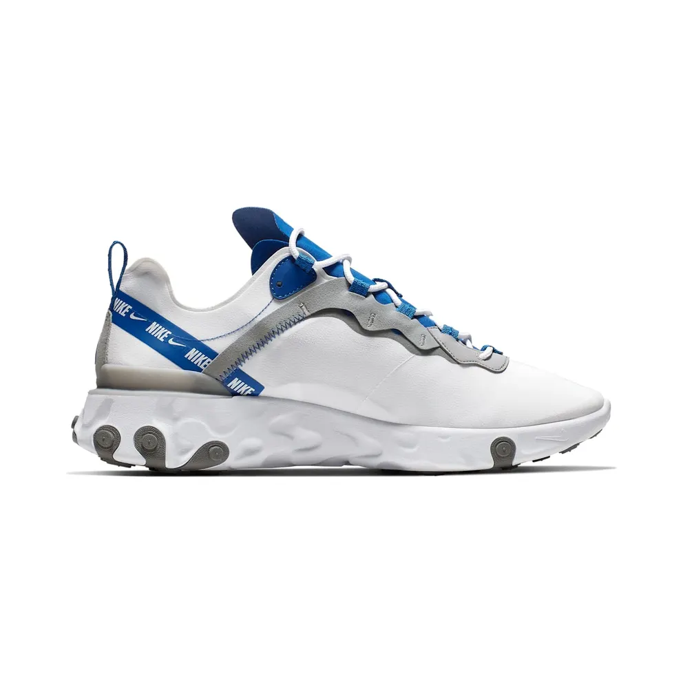 Nike React Element 55 White Game Royal (2019) (CD7340-100)