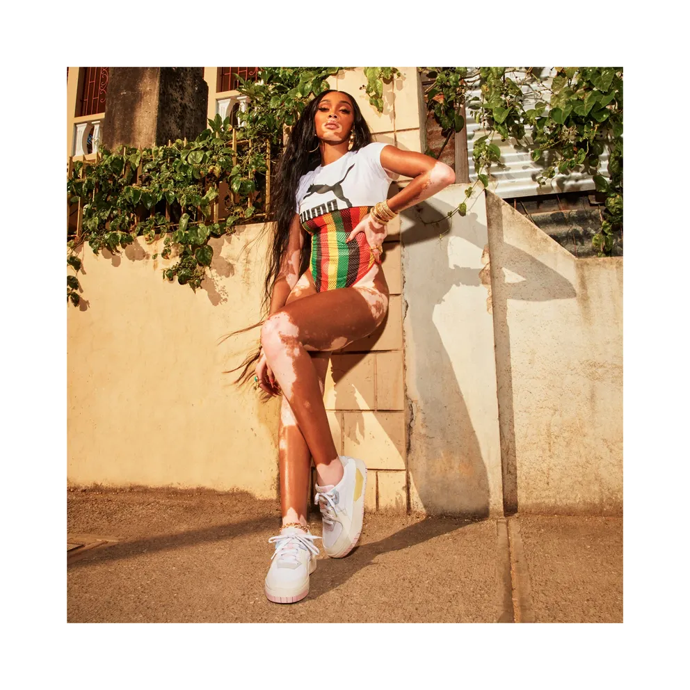 Puma Cali Dream White/Pink (383112-01)