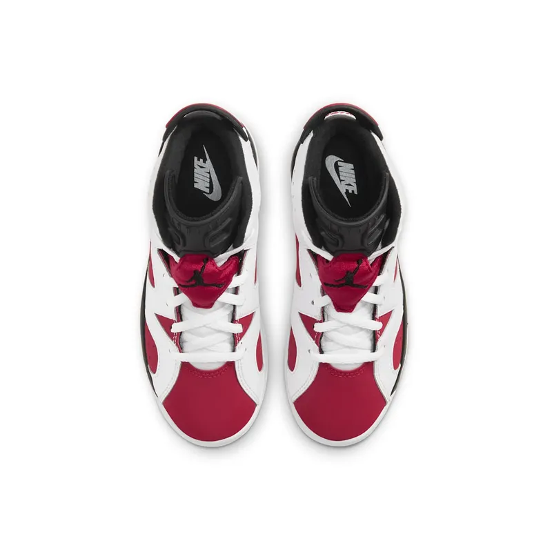 Jordan 6 Retro Carmine 2021 (PS) White/Black-Carmine (384666-106)