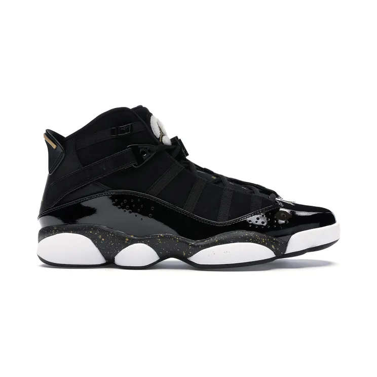 Air Jordan 6 Rings ‘Black Metallic Gold’ Black/Metallic Gold-White (322992-007)