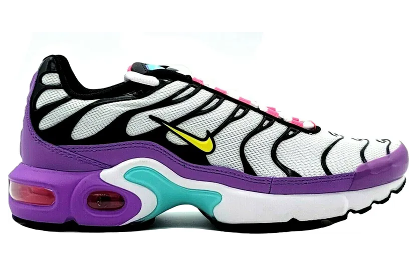 Nike Air Max Plus Bright Violet Black White (GS) (CQ9979-100)