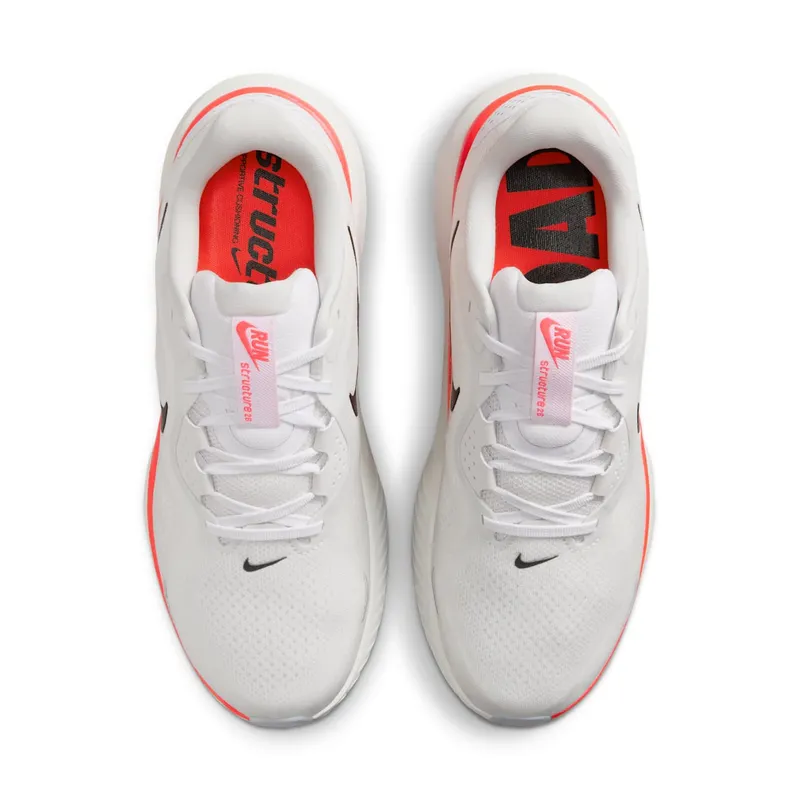 Nike Structure 26 White Black Bright Crimson (HJ1102-102)