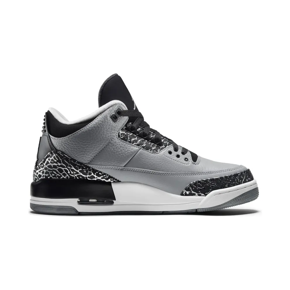 Jordan 3 Retro Wolf Grey Wolf Grey/Metallic Silver-Black-White (136064-004)