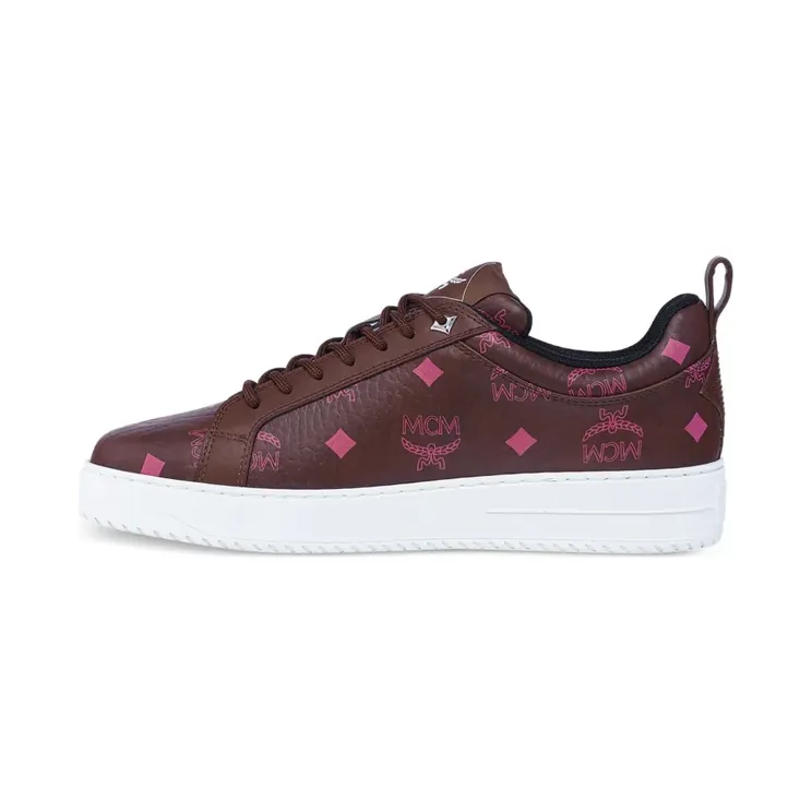 Mcm Neo Terrain met monogram-print en leren afwerking “Brown” (MESFSAJ014B036)