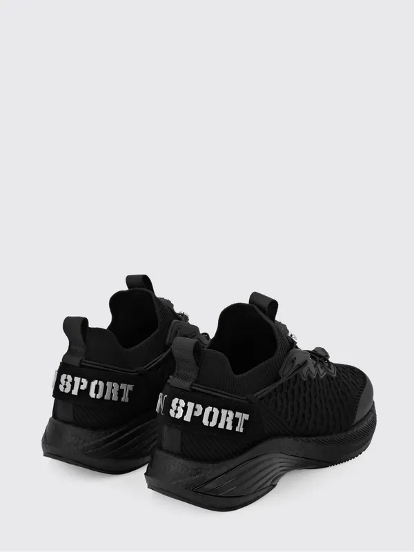 Plein Sport Crochet Knit Sneakers Black (SAESUSC0751STE003N02) (2)