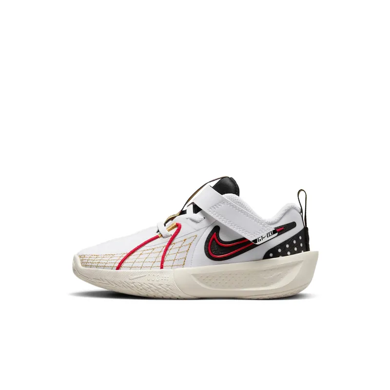 Nike GT Cut 3 White Black Bronzine University Red (FD7034-103)