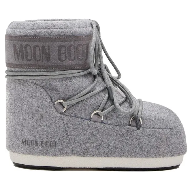 Moon Boot Icon Felt Low Boot Grey (80D1409570-H006)