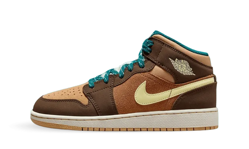 Nike Air Jordan 1 Mid SE Cacao Wow (GS) (DZ6335-200)