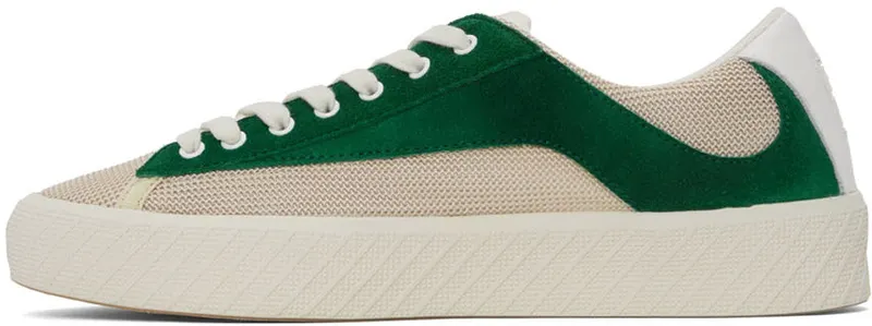 BY FAR Green & Off-White Suede Rodina (22CRROAGRGU)