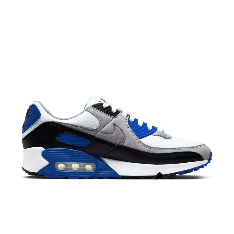 Nike Air Max 90 Recraft Royal White/Hyper Royal-Black-Particle Grey (CD0881-102)