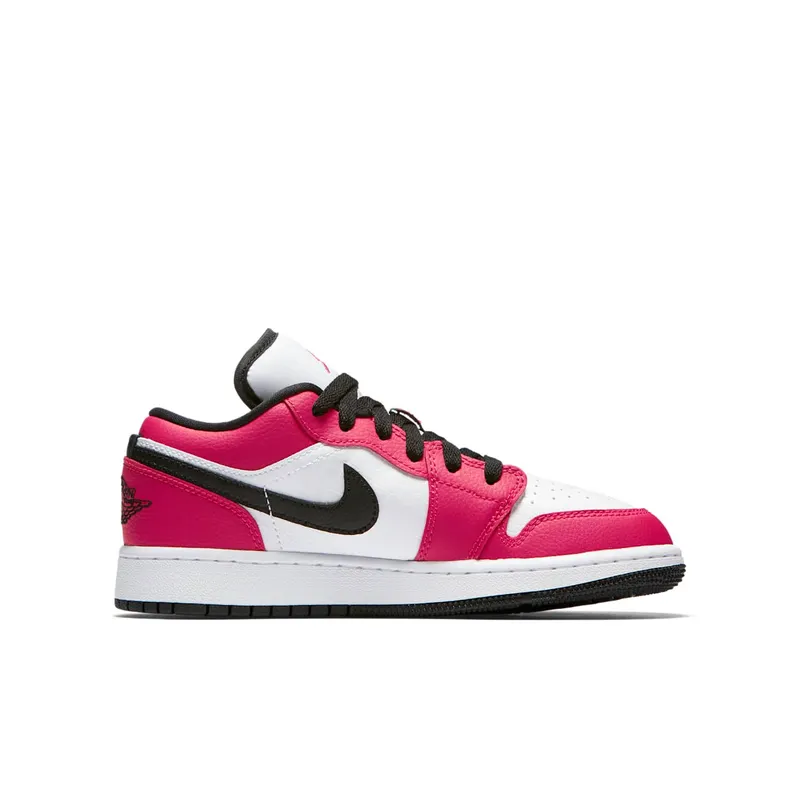 Jordan 1 Low Rush Pink (GS) Rush Pink/White-Black (554723-600)