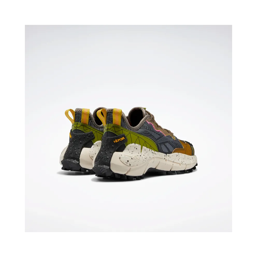 Reebok Zig Kinetica II Edge Pure Grey 8 / Wild Moss / Sulfur Green (GX0511)
