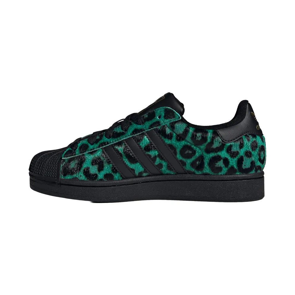 Adidas Superstar semi screaming green / core black / gold met. (IH1636)