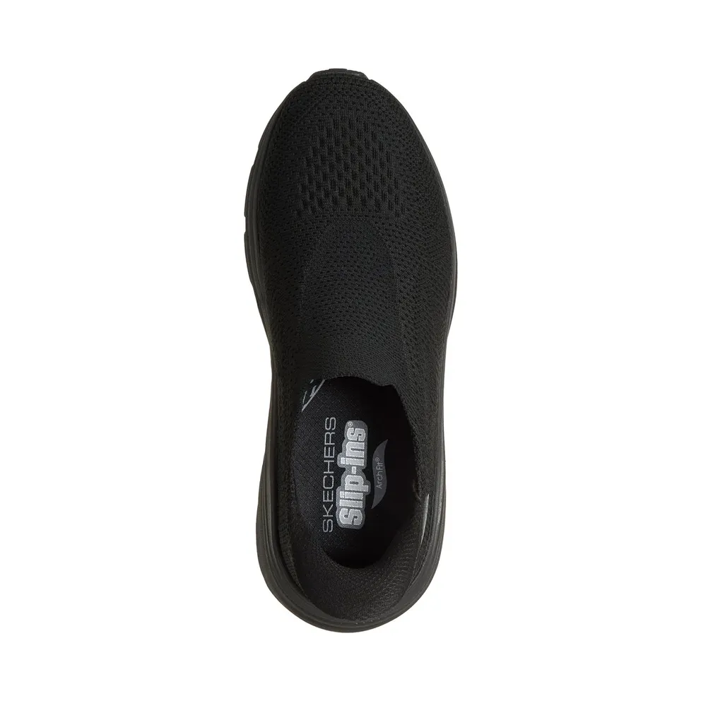 Skechers Slip-ins: Max Cushioning Arch Fit 2.0 “Avner Sneaker Black” (128966BBK)