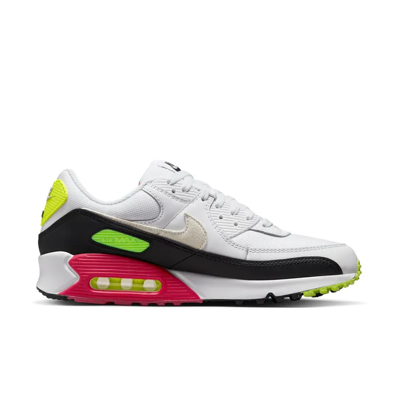 Nike Air Max 90 “White Volt Rush Pink” (DQ4071-100)