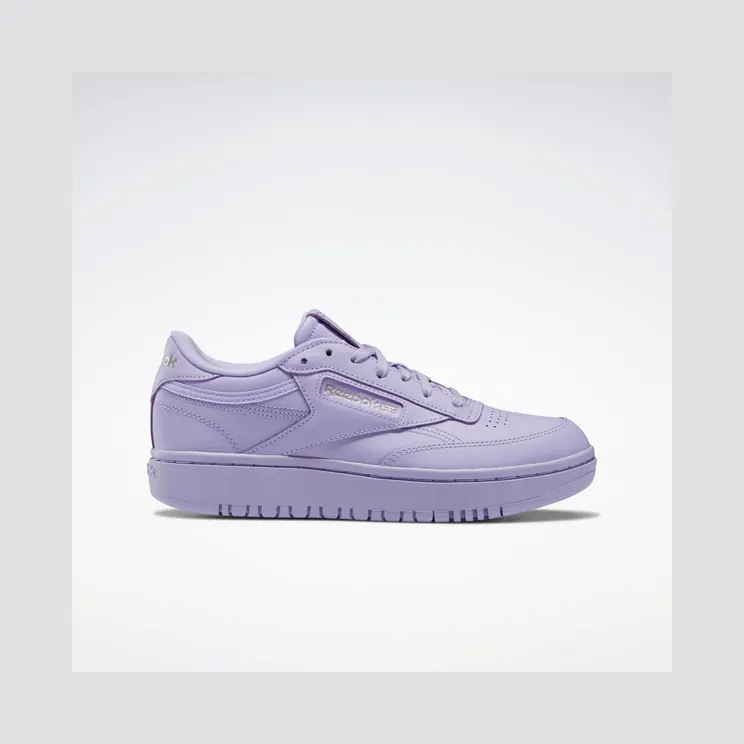Reebok Cardi Coated Club C Double Schoenen Crisp Purple / Crisp Purple / Quartz Met
