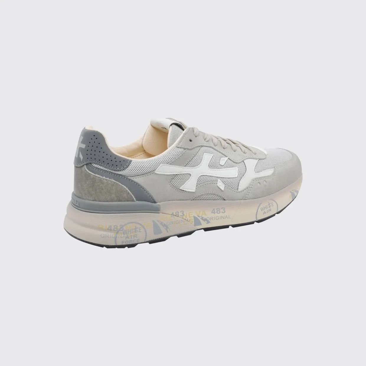 Premiata Mick Suede and Nylon Sneakers Grey (MICK8117) (2)