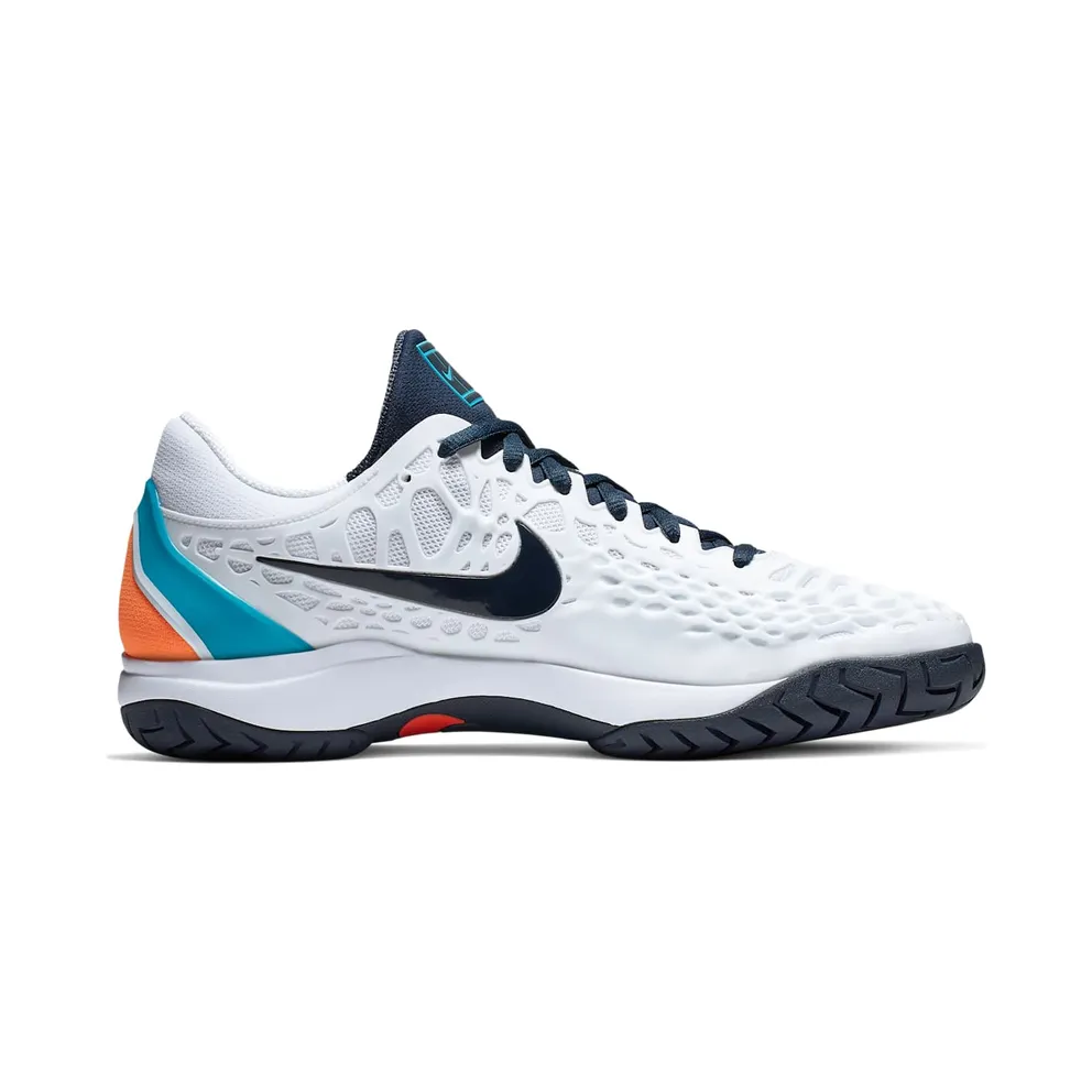 Nike Court Zoom Cage 3 White White Light Carbon Light Blue Fury Obsidian (918193-104)