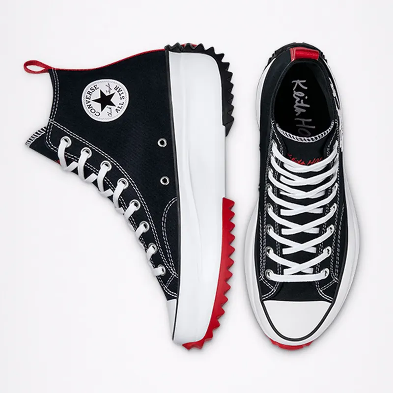 Converse Converse x Keith Haring Run Star Hike High Top Black/White/Red (171859C)