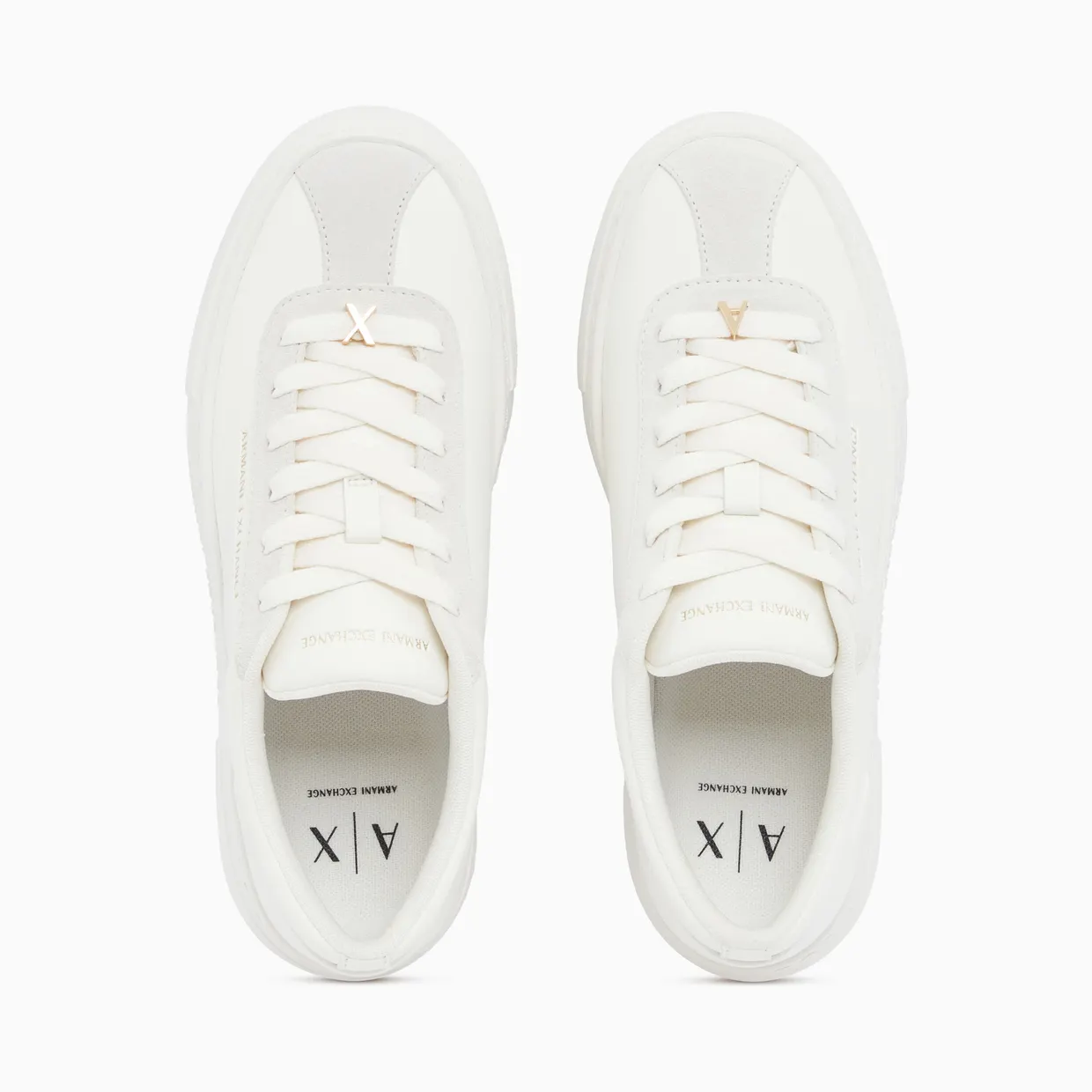 Armani Low Cut Sneakers With Suede And Tumbled Finish (XW003065-AF28674-U0011) (3)