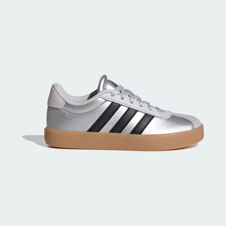 adidas VL Court 3.0 “Silver Metallic / Core Black / Light Solid Grey” (IH3945)