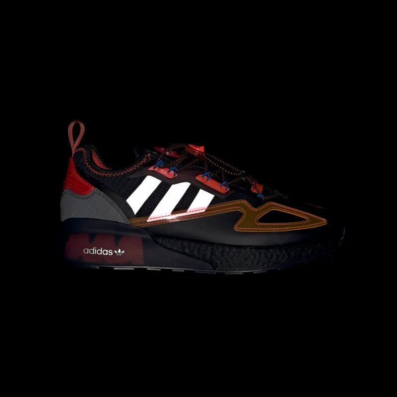 adidas ZX 2K Boost Core Black / Silver Metallic / Solar Red (GY1209)