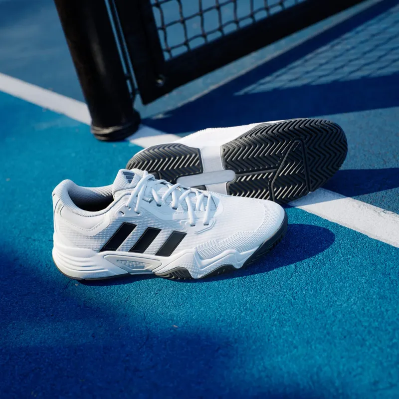 Adidas Solematch Control 2 Tennis Shoes Cloud White / Black Blue Met. / Silver Metallic (IF9110)