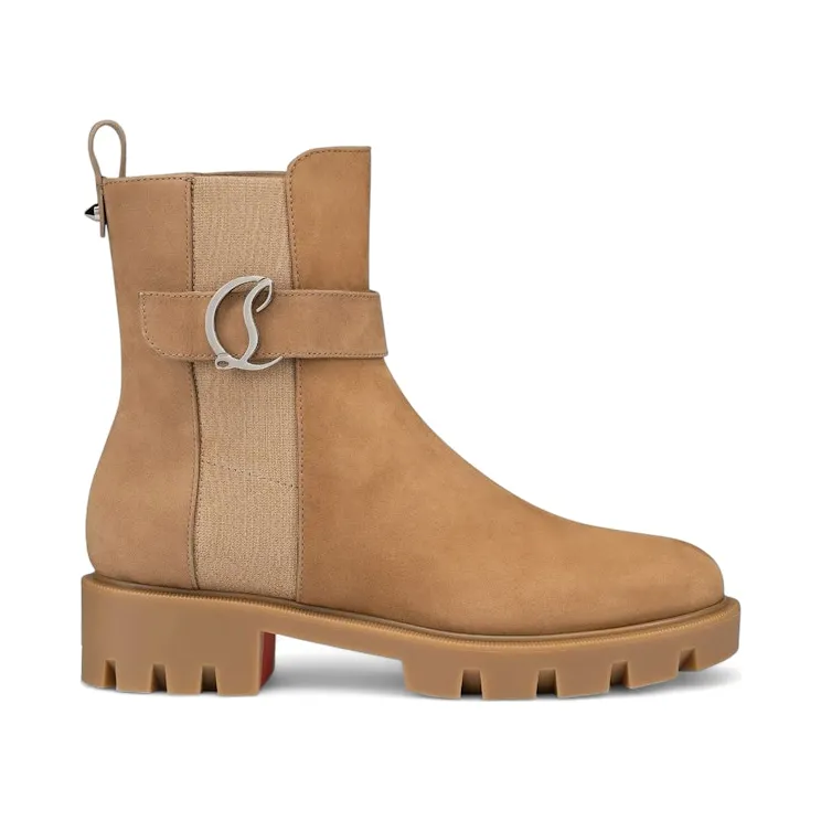 Christian Louboutin CL Chelsea Booty Lug Flat Roca (3230065 C941)