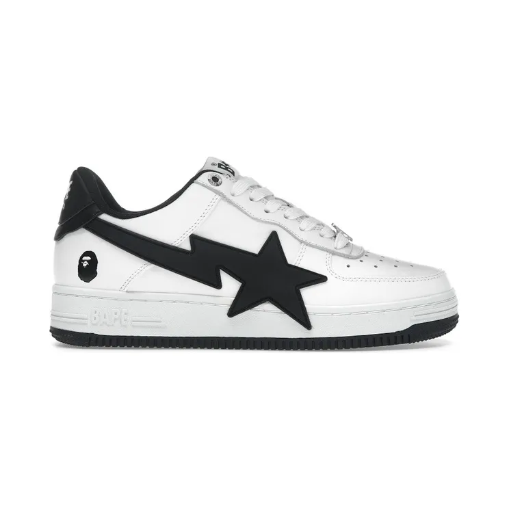 A Bathing Ape Bape Sta OS #2 White Black (1K20-191-314-BLK)