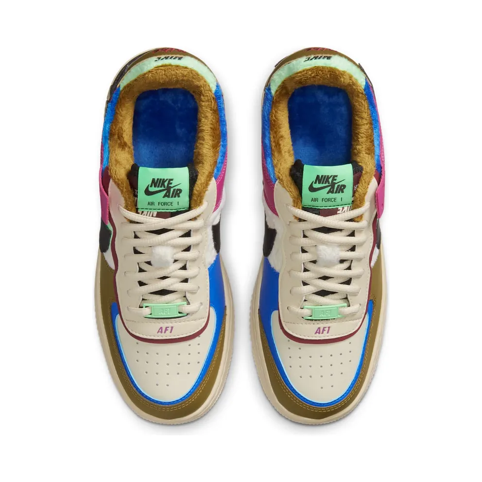 Nike Air Force 1 Shadow Cactus Flower Olive Flak (W) Cactus Flower/Olive Flak-Racer Blue-Fossil (CT1985-500)